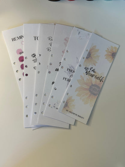 Motivational Binder Bookmarks