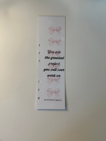 Motivational Binder Bookmarks