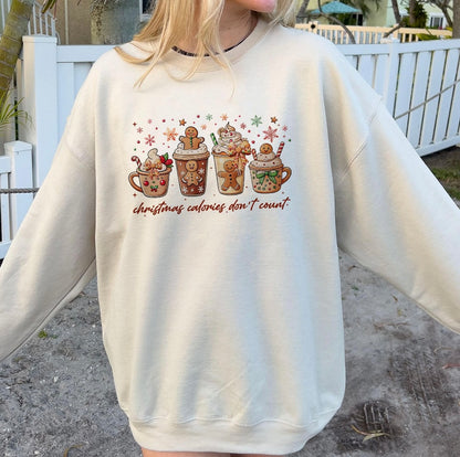 Christmas Calories Do Not Count Sweatshirt