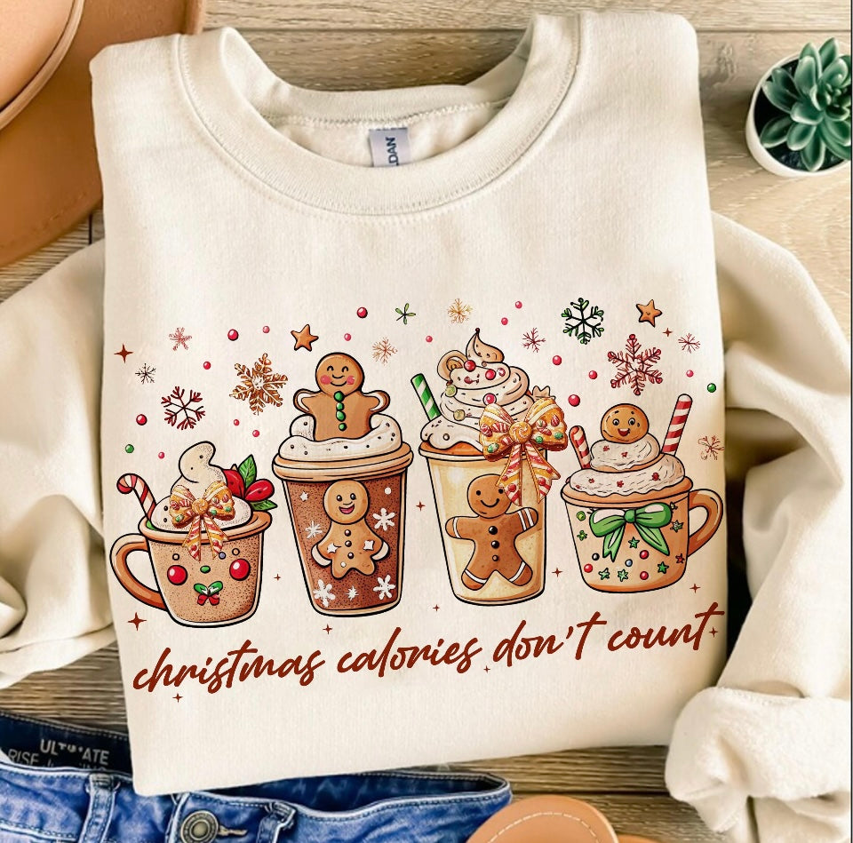 Christmas Calories Do Not Count Sweatshirt